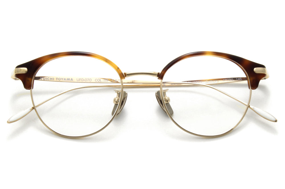 Yuichi Toyama - Anthony (UFO-070) Eyeglasses White Gold/Tortoise