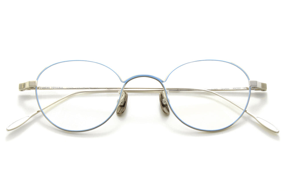 Yuichi Toyama - Grunow (U-079) Eyeglasses Silver/Sky Blue