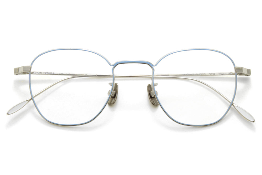 Yuichi Toyama - Alfred (U-080) Eyeglasses Silver/Sky Blue