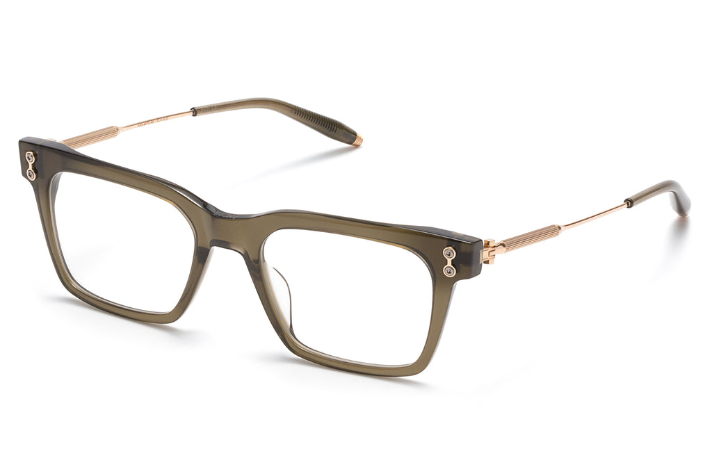 Akoni - Kepler Eyeglasses Olive - Brushed White Gold