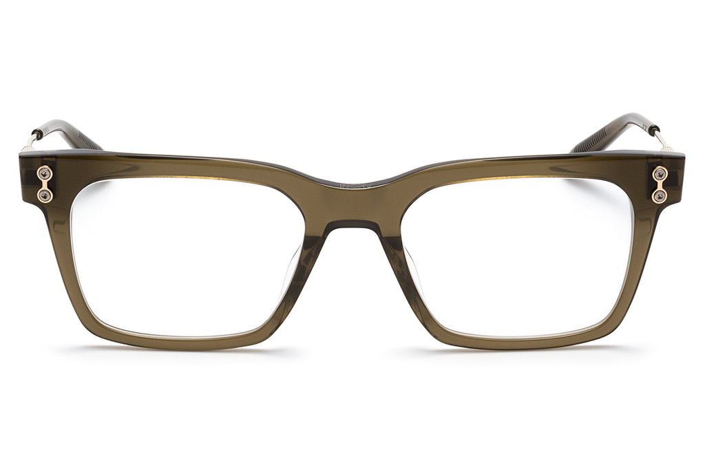 Akoni - Kepler Eyeglasses Olive - Brushed White Gold