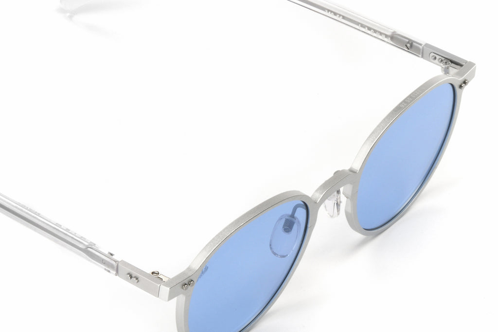AKILA® Eyewear - Laguna Sunglasses Silver w/ Light Blue Lenses