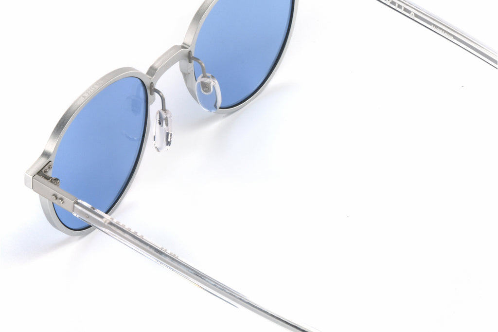 AKILA® Eyewear - Laguna Sunglasses Silver w/ Light Blue Lenses