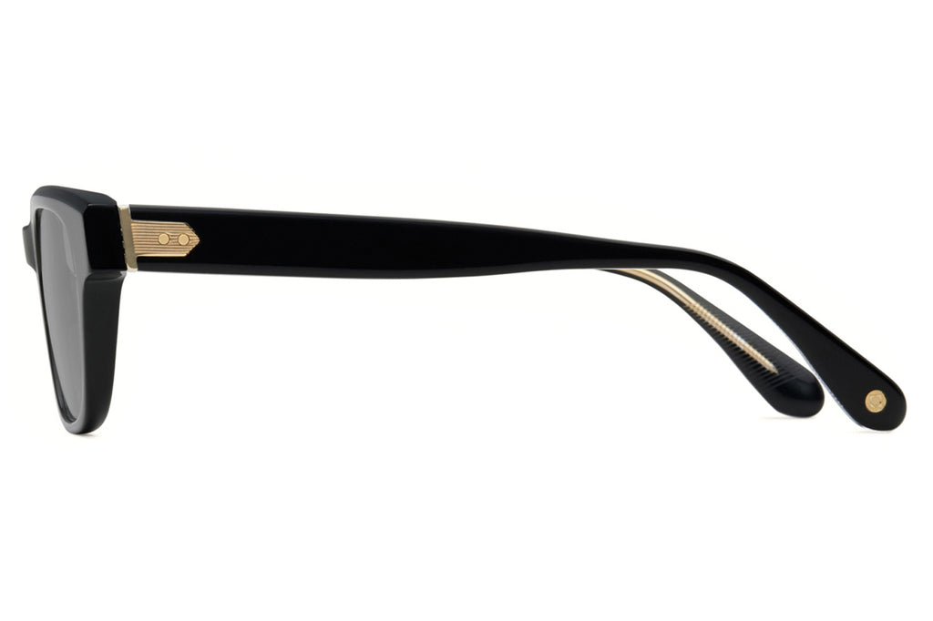 Lunetterie Générale - Aesthete Sunglasses Black/14k Gold with Grey Lenses (Col.l)