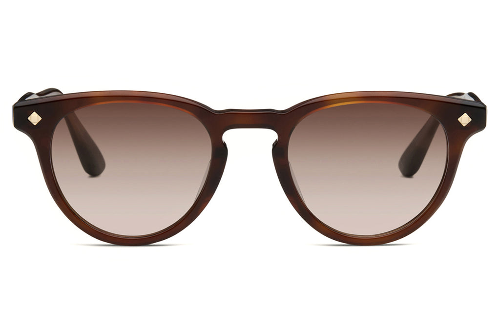 Lunetterie Générale - Casablanca Sunglasses Medium Havana/14k Gold with Gradient Light Brown Lenses