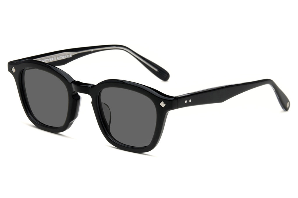 Lunetterie Générale - Cognac Sunglasses Black/Palladium with Grey Lenses (Col.l)