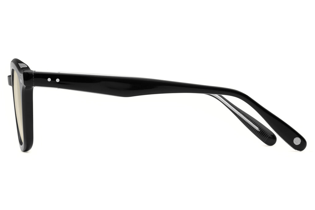 Lunetterie Générale - Cognac Sunglasses Black/Palladium with Yellow Lenses (Col.l)