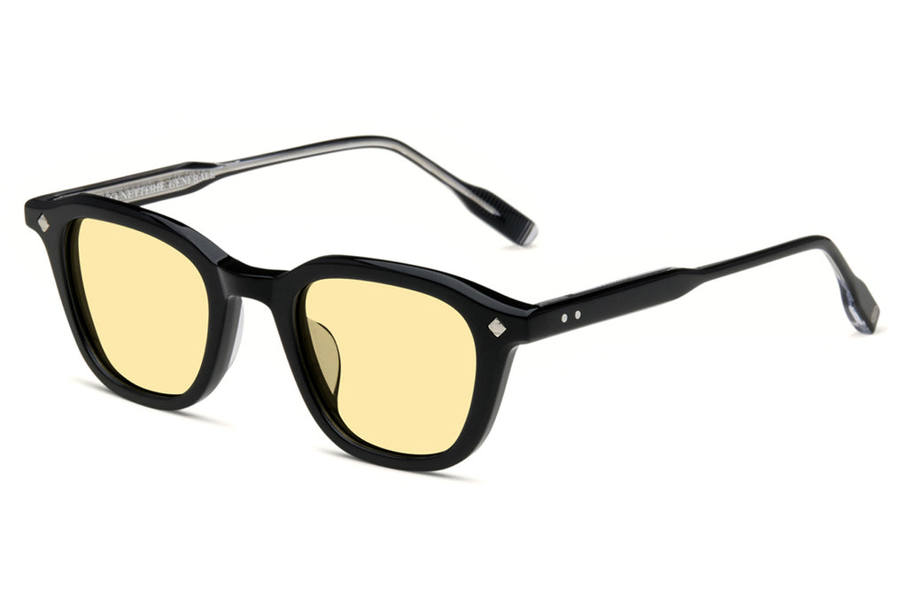 Lunetterie Générale - Enigma Sunglasses Black/Palladium with Yellow Lenses (Col.l)