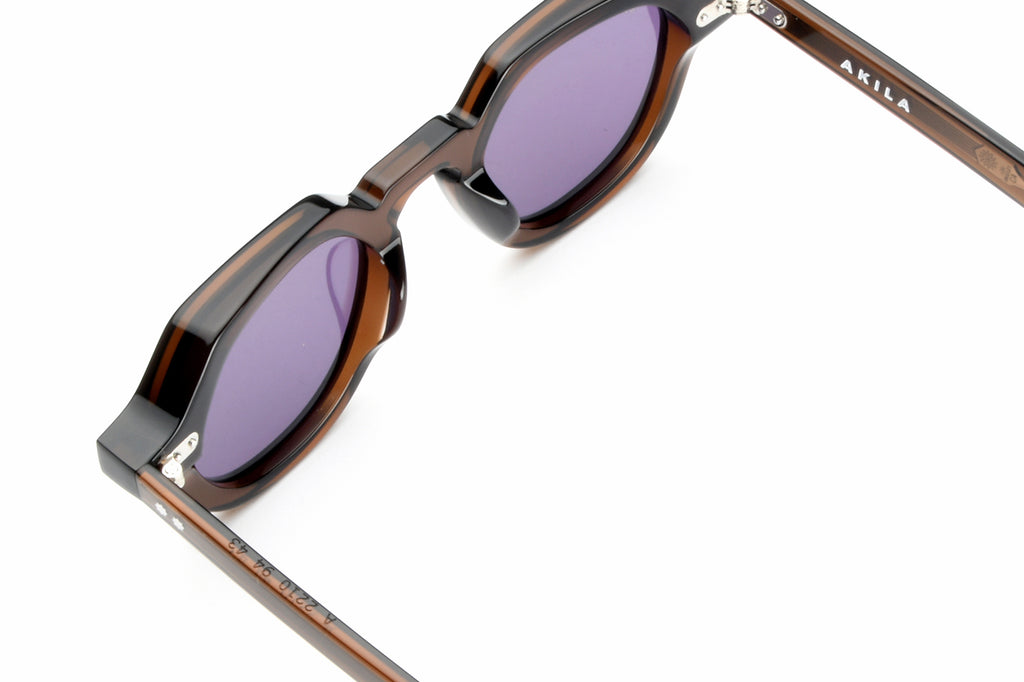 AKILA® Eyewear - Lola Sunglasses Brown w/ Purple Lenses
