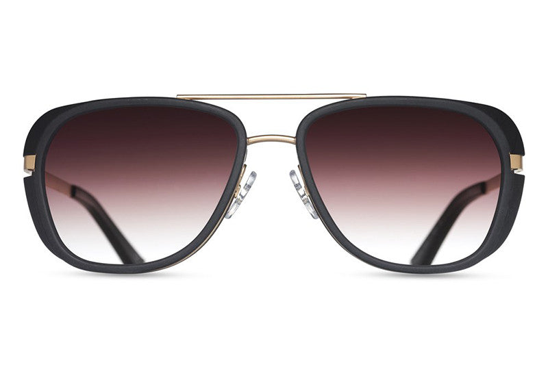 Matsuda Sunglasses - M3023 Matte Gold/Matte Black Front