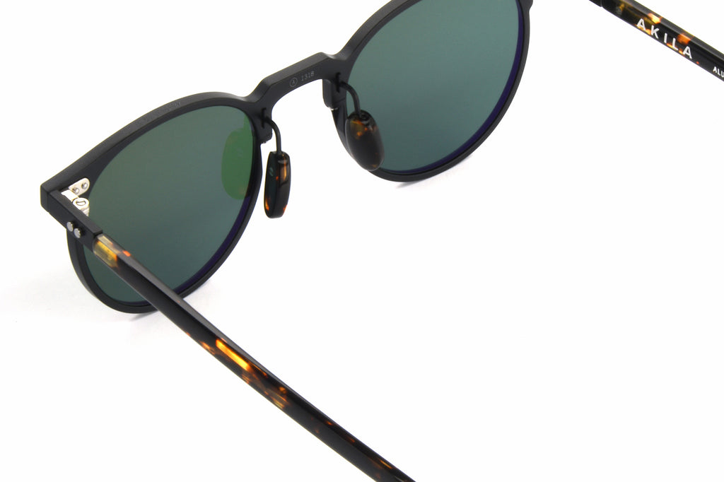 AKILA® Eyewear - Orchid Sunglasses Matte Black w/ Green Lenses