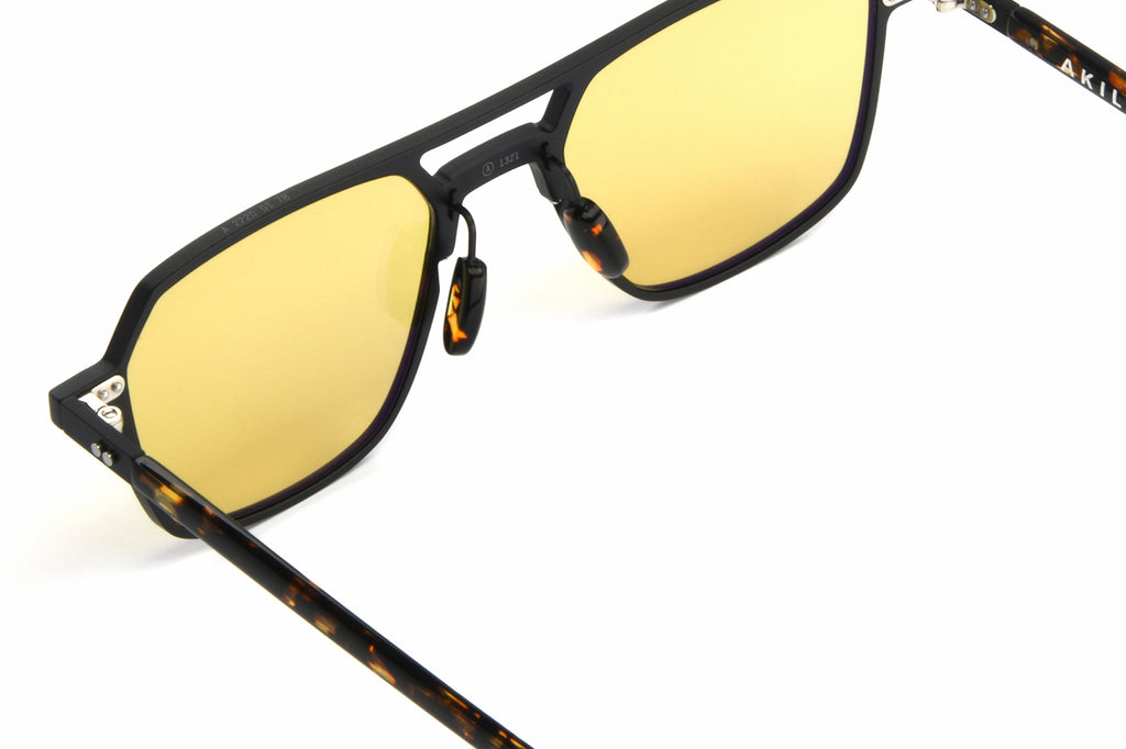 AKILA® Eyewear - Phantom Sunglasses Matte Black w/ Yellow Lenses