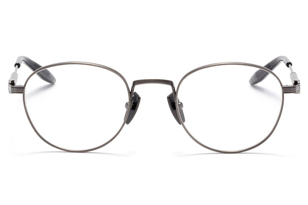 Akoni - Pioneer Eyeglasses Antiqued Silver - Dark Crystal Grey