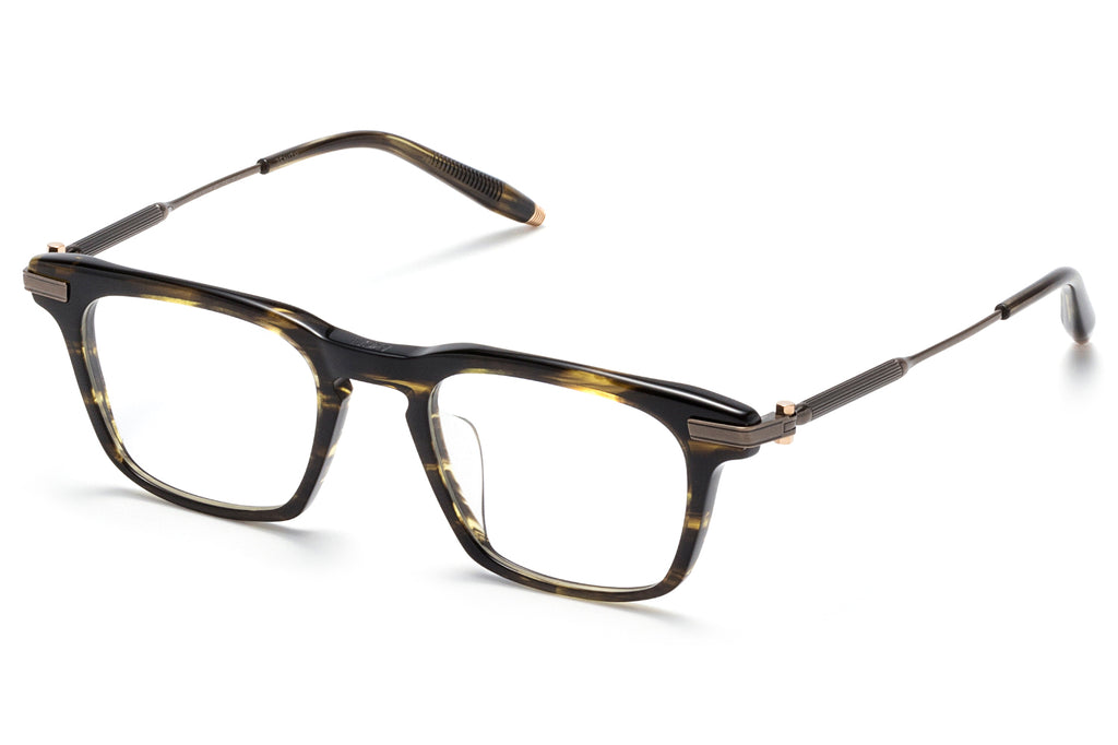 Akoni - Zenith Eyeglasses Dark Tortoise - Antiqued White Gold