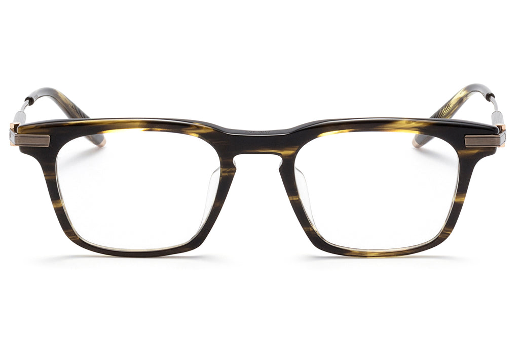 Akoni - Zenith Eyeglasses Dark Tortoise - Antiqued White Gold