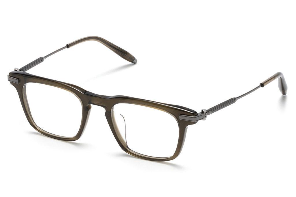 Akoni - Zenith Eyeglasses Olive - Antiqued Silver