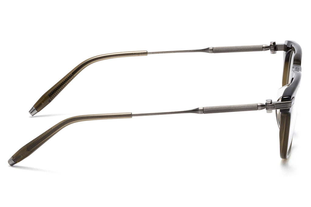 Akoni - Zenith Eyeglasses Olive - Antiqued Silver