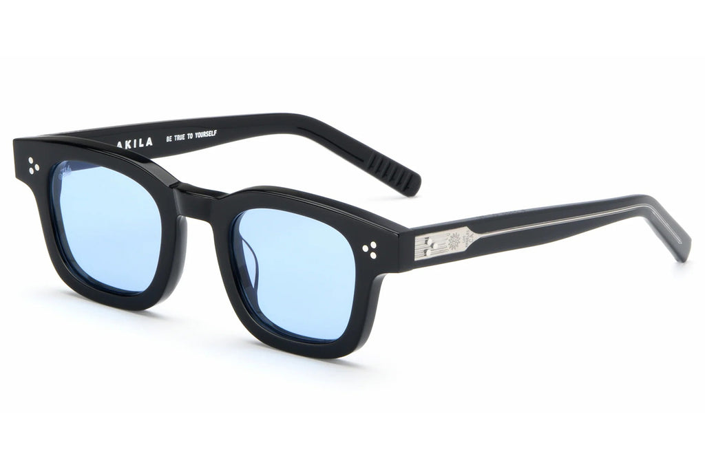 AKILA® Eyewear - Ascent Sunglasses Black w/ Sky Blue Lenses