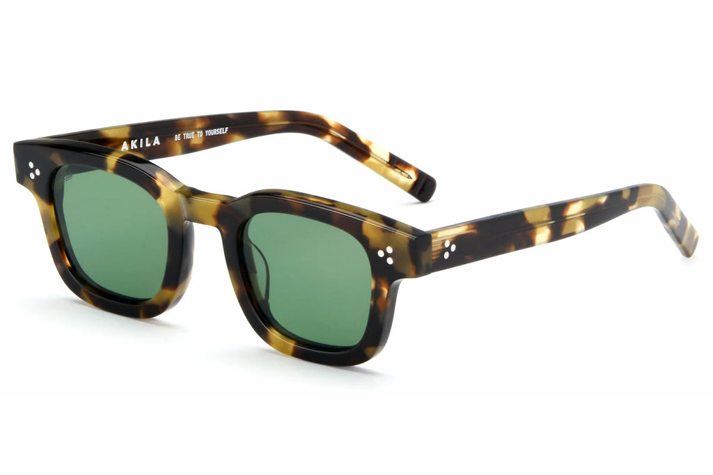 AKILA® Eyewear - Ascent Sunglasses Camo Tortoise w/ Green Lenses