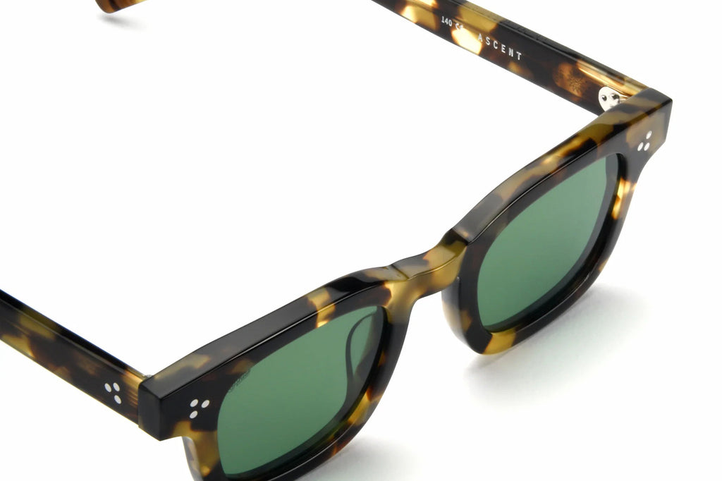 AKILA® Eyewear - Ascent Sunglasses Camo Tortoise w/ Green Lenses