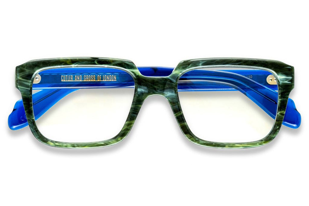 Cutler & Gross - 9289 Eyeglasses Emerald Marble on Ink