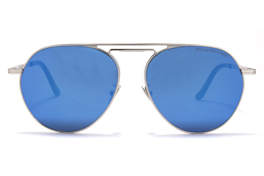 Cutler and Gross - 1309 Sunglasses Silver with Blue