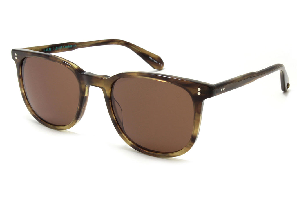 Garrett Leight - Bentley Sunglasses Bio Army Tortoise with Bio Copper Lenses
