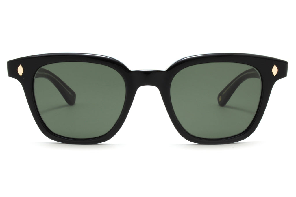 Garrett Leight - Broadway Sunglasses Black with Semi-Flat Pure G15 Lenses