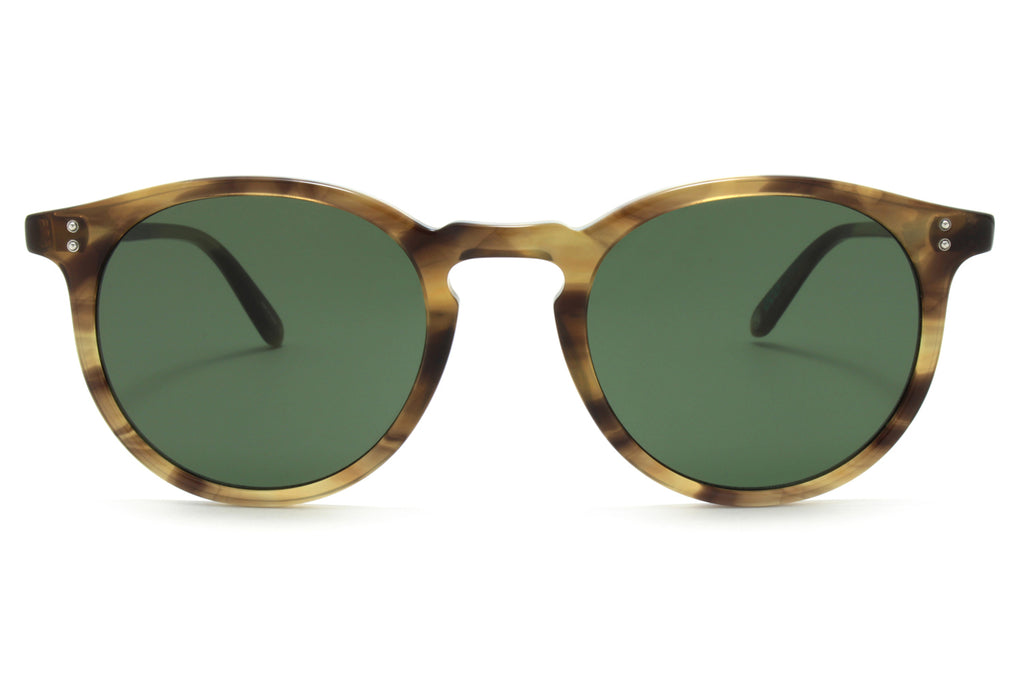 Garrett Leight - Carlton Sunglasses Army Tortoise with G15 Lenses