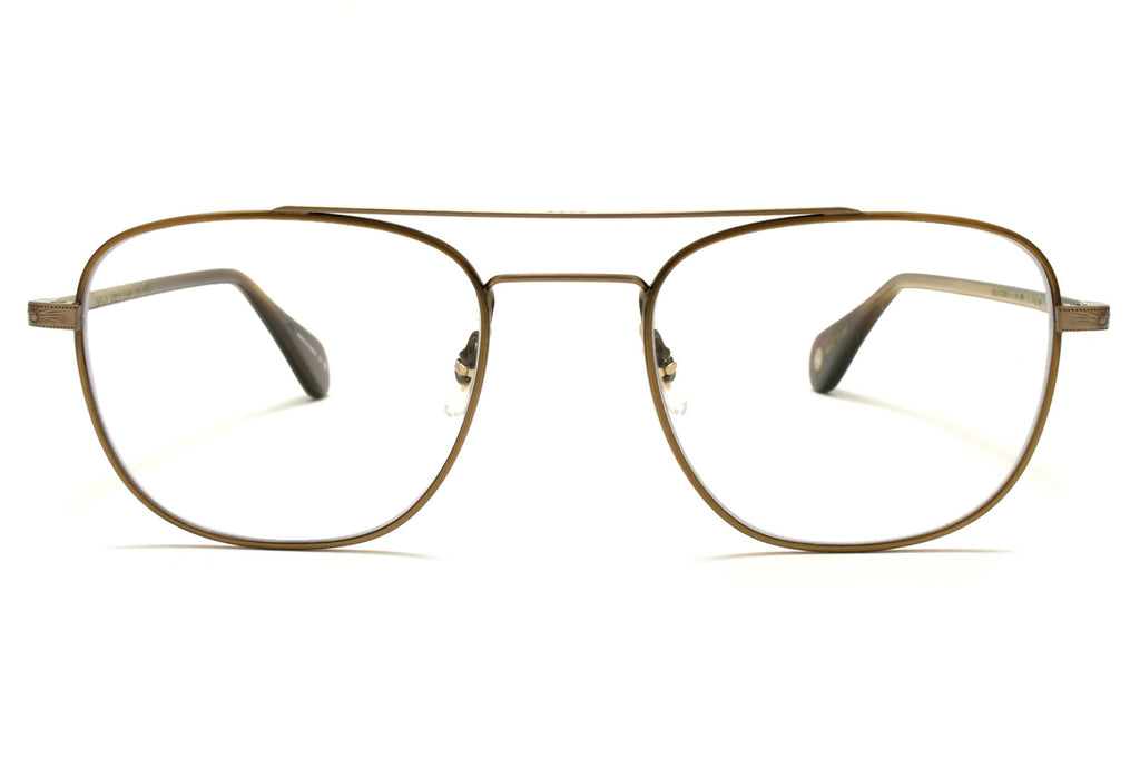 Garrett Leight - Clubhouse ll Eyeglasses Gold-Antique Gold-Brandy Tortoise
