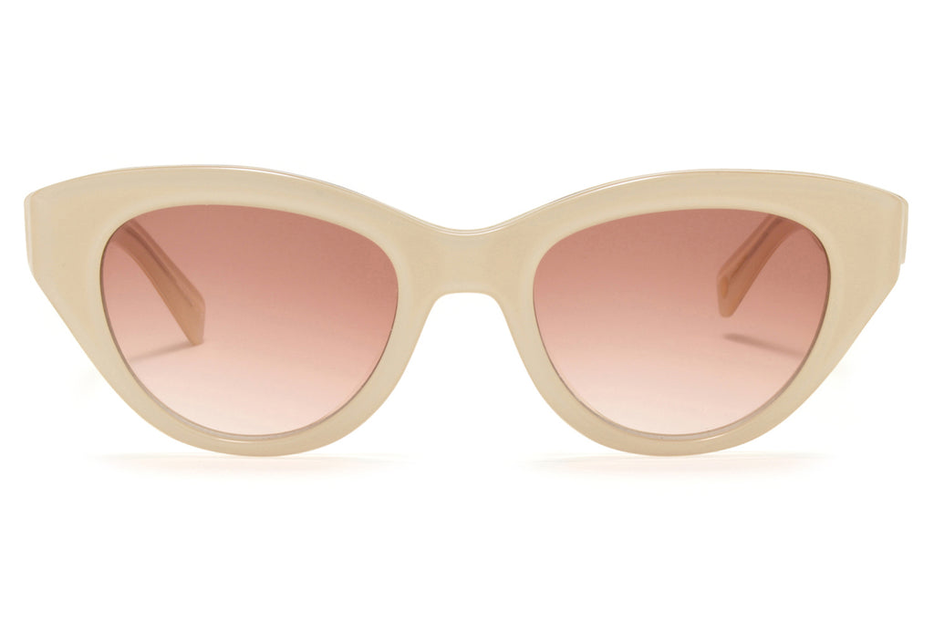 Garrett Leight - Dottie Sunglasses Peony with Semi-Flat Red Haze Lenses