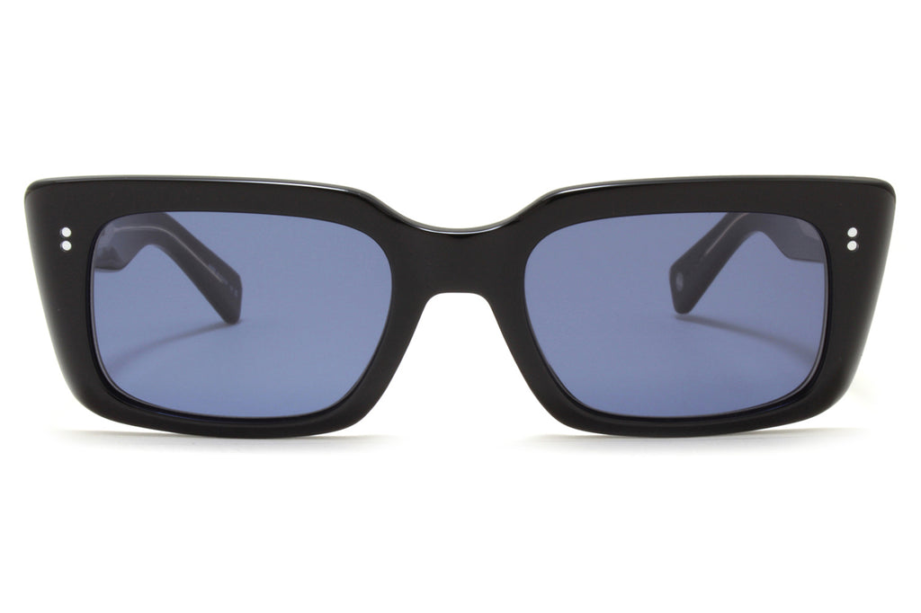 Garrett Leight - GL 3030 Sunglasses Black with Semi-Flat Navy Lenses