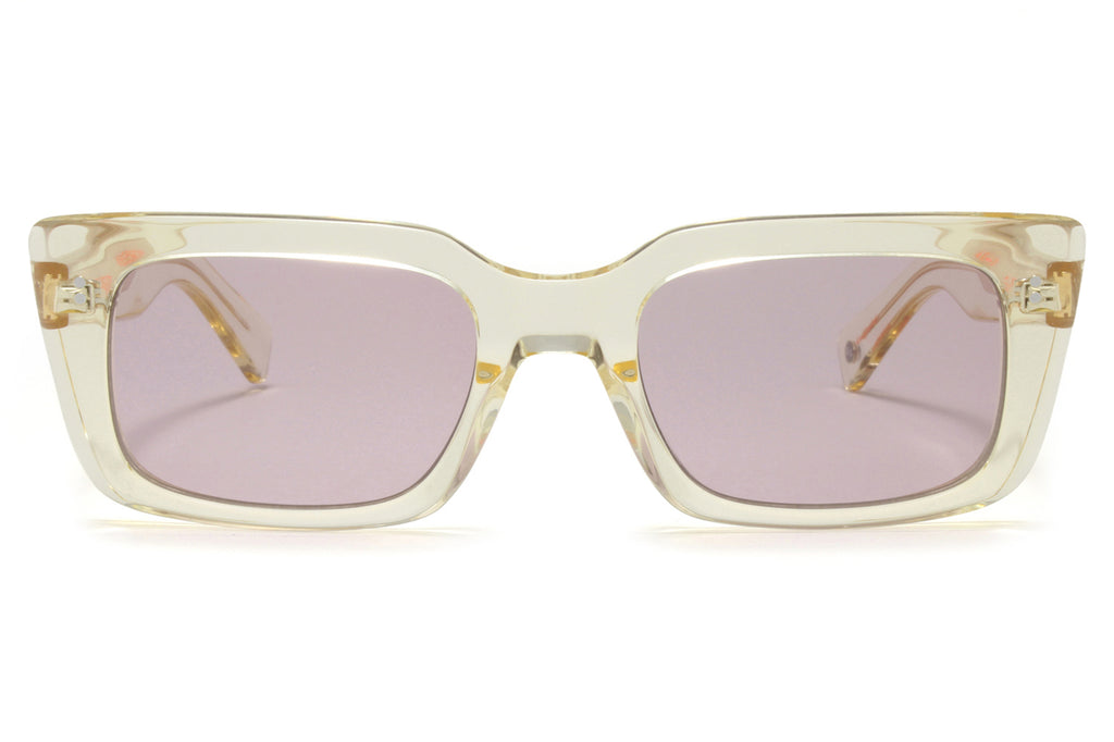 Garrett Leight - GL 3030 Sunglasses Pure Glass with Semi-Flat Plum Lenses