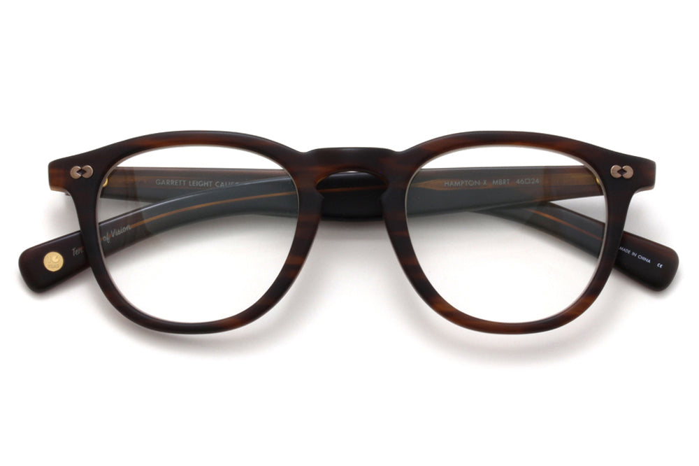 Garrett Leight - Hampton X Eyeglasses Matte Brandy Tortoise