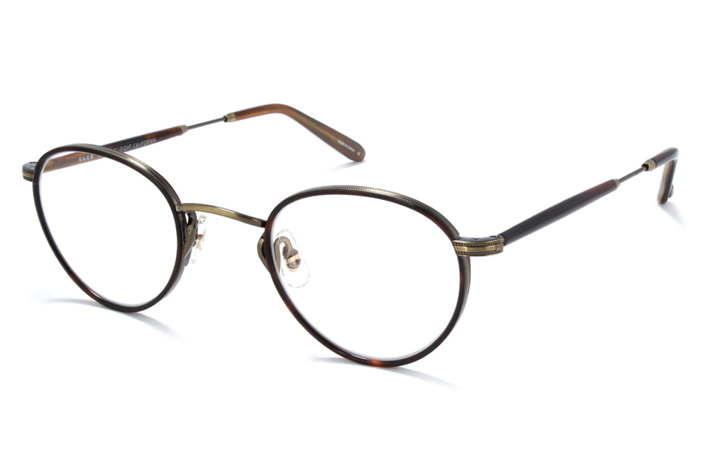 Garrett Leight - Walgrove Eyeglasses Red Tortoise-Brushed Gold-Whiskey Tortoise