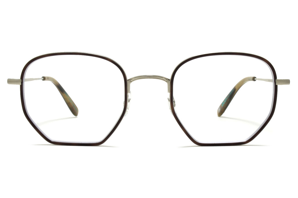 Garrett Leight - Woodlawn Eyeglasses Hopps Tortoise-Brushed Silver-Army Tortoise