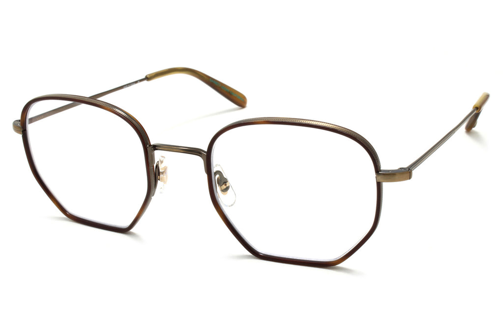 Garrett Leight - Woodlawn Eyeglasses Marigold Tortoise-Brushed Gold-Blonde Tortoise