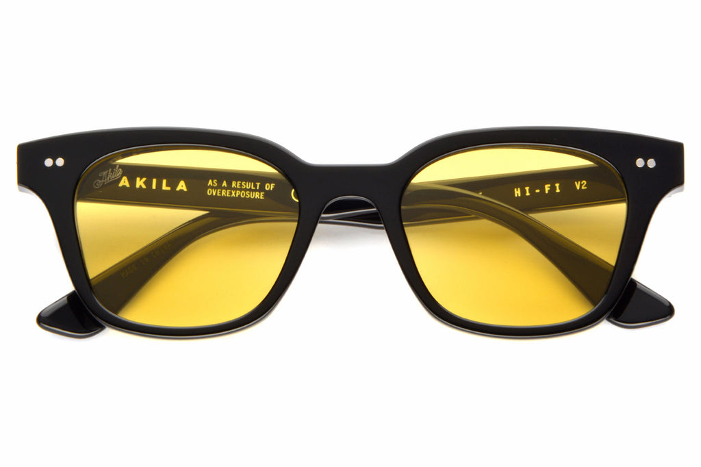 AKILA® Eyewear - Hi-Fi 2.0 Sunglasses Black w/ Yellow Lenses