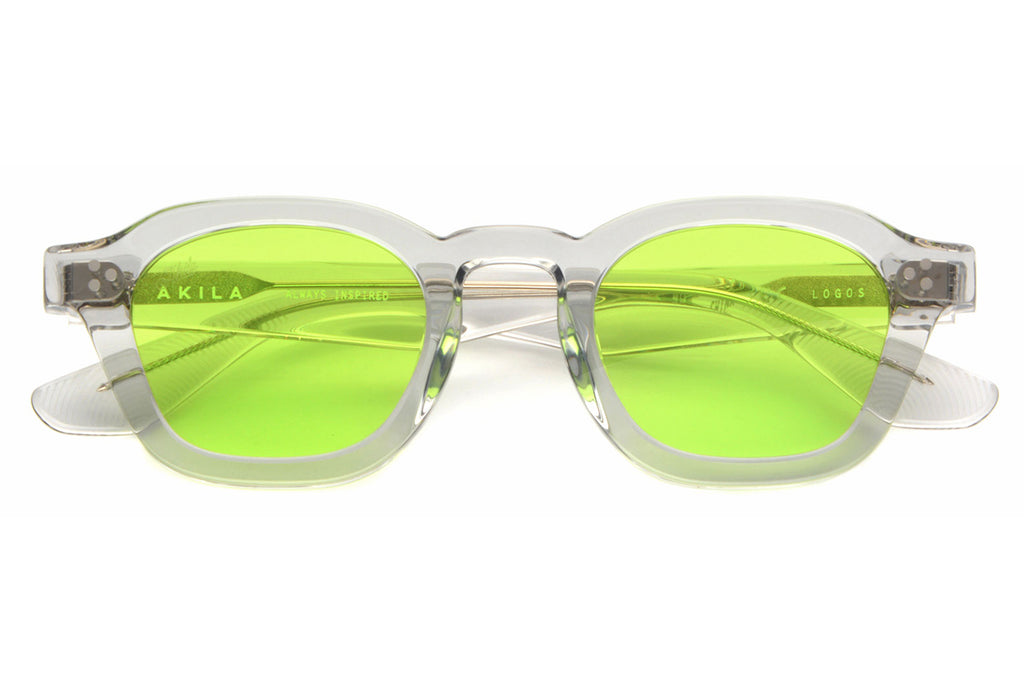 AKILA® Eyewear - Logos Sunglasses Cement w/ Apple Green Lenses