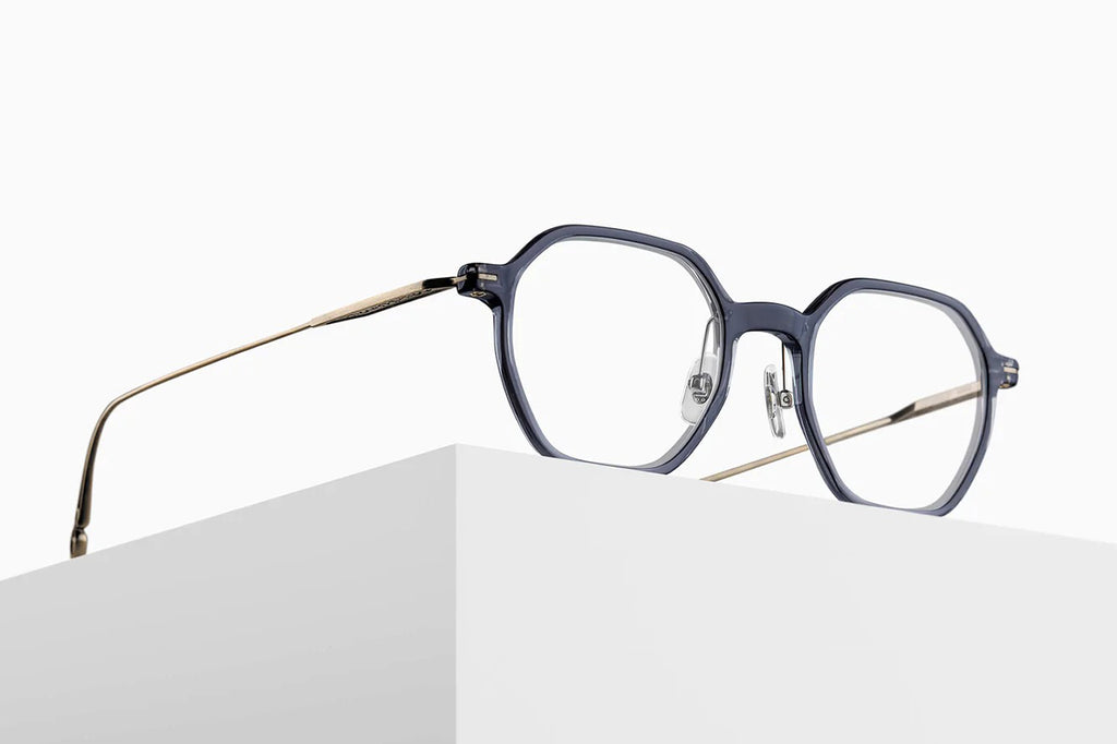 Matsuda - M2053 Eyeglasses Blue Grey Crystal - Antique Gold