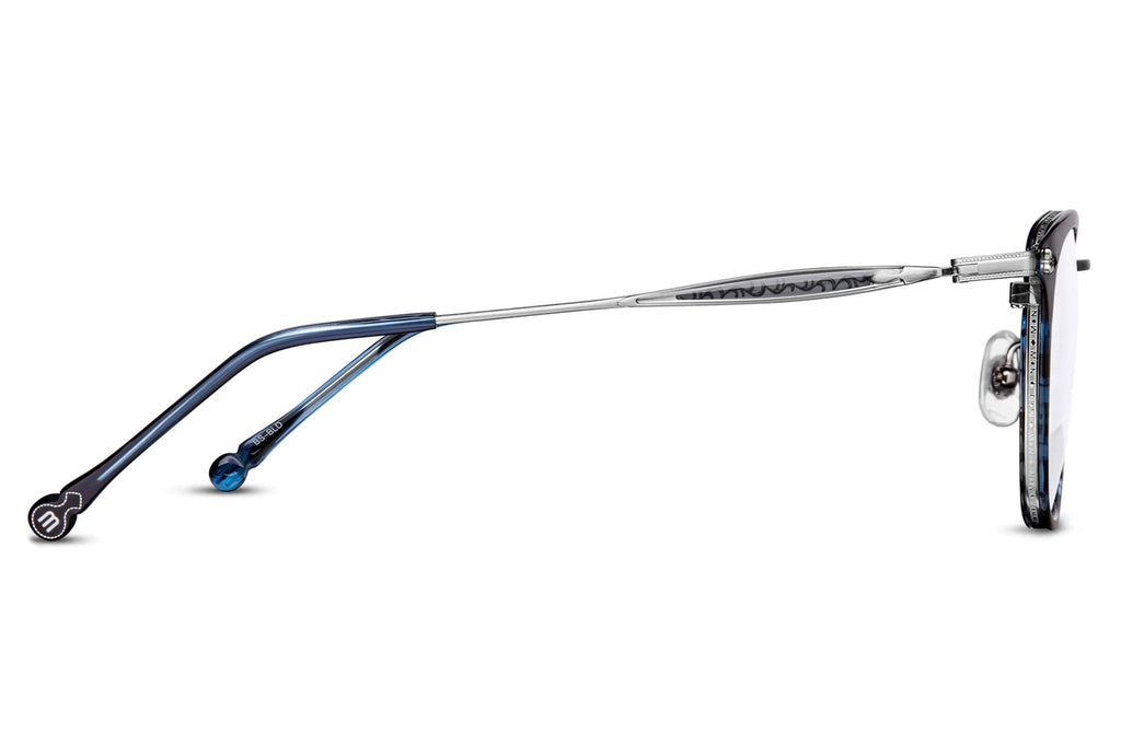 Matsuda - M3113 Eyeglasses Brushed Silver - Blue Demi