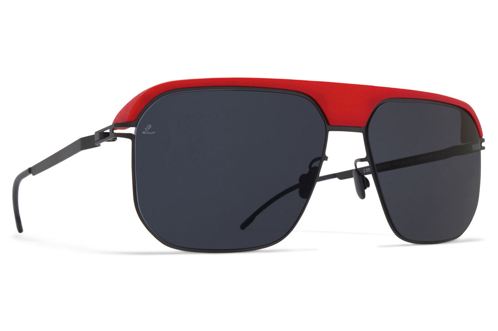 MYKITA | Leica - ML06 Sunglasses MH55 - Leica Red/Black with Leica Black Solid Lenses