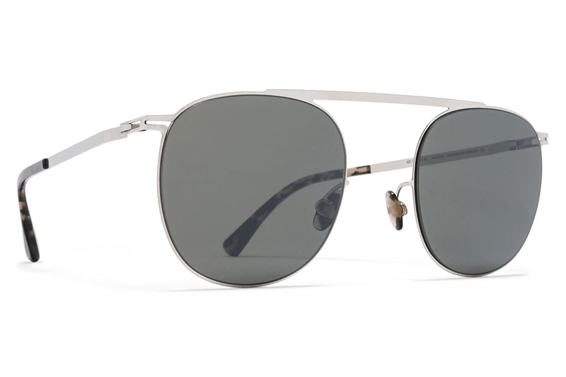 MYKITA Sunglasses - Erling Shiny Silver with Mirror Black Lenses