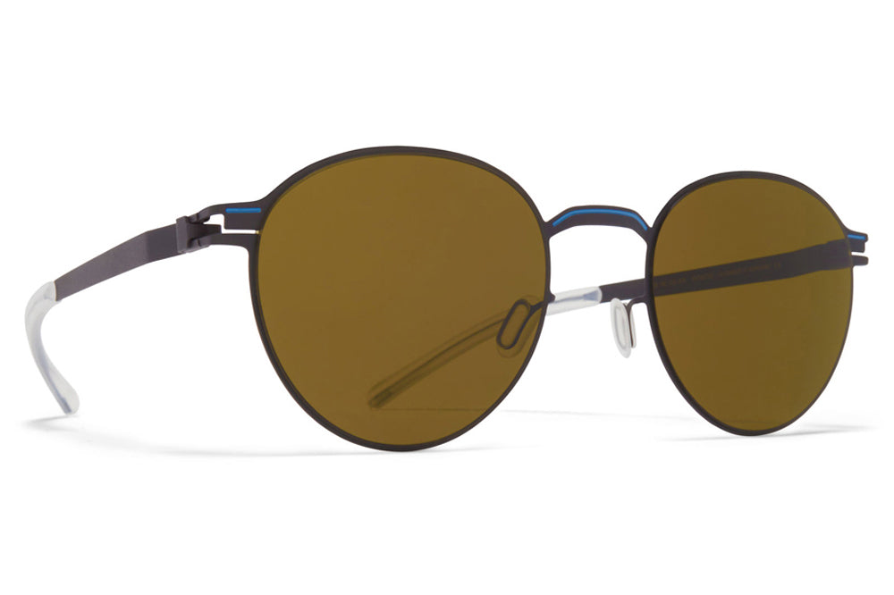MYKITA - Carlo Sunglasses Storm Grey/Blue Grey with Raw Brown Solid Lenses
