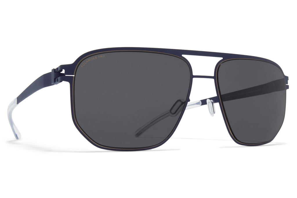 MYKITA - Perry Sunglasses Indigo/Dark Sand with Polarized Pro Hi-Con Grey Lenses