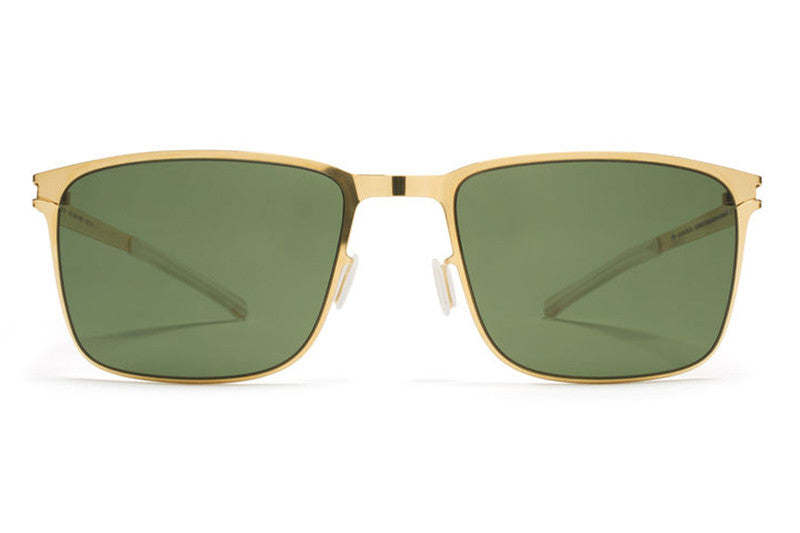 MYKITA Sunglasses - Yanir Glossy Gold with MY+ Fern Polarized Lenses