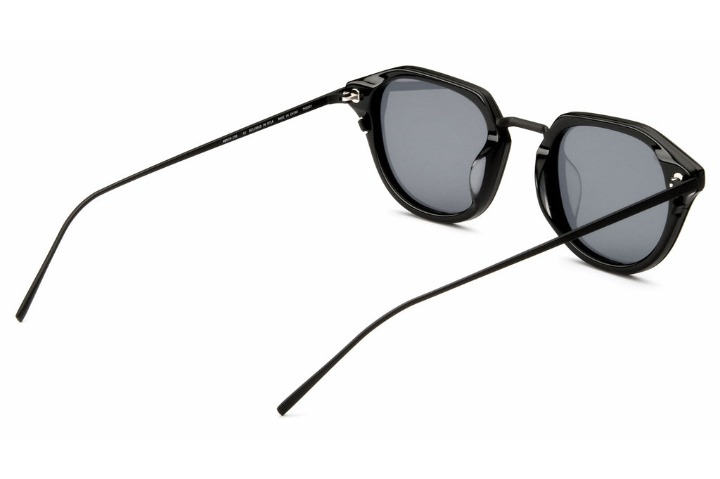 AKILA® Eyewear - Theory Sunglasses Shiny Black w/ Black Lenses