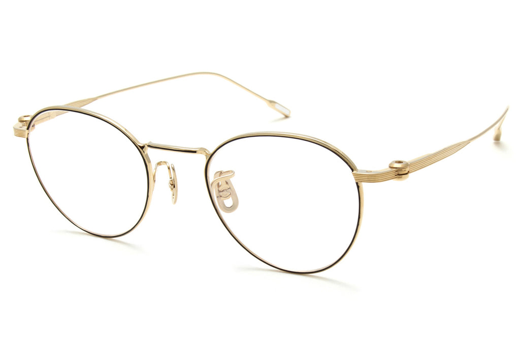 Yuichi Toyama : 5 - Kyoto Eyeglasses White Gold/Black