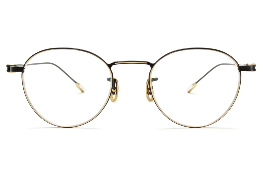 Yuichi Toyama : 5 - Kyoto Eyeglasses Black/White Gold