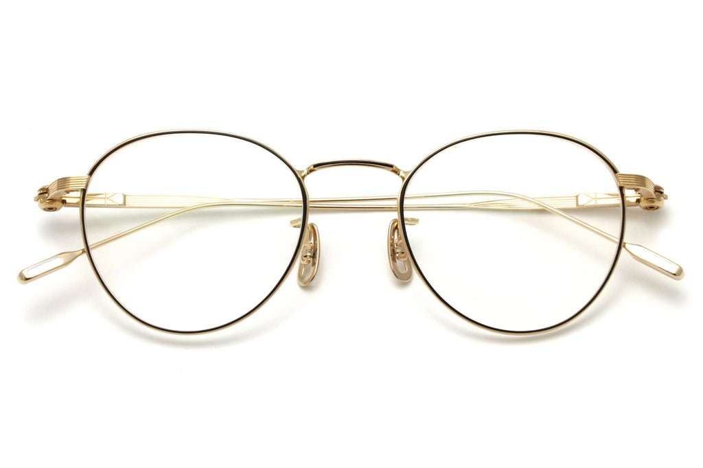 Yuichi Toyama : 5 - Kyoto Eyeglasses White Gold/Black